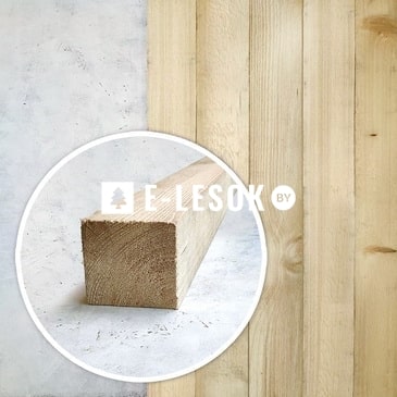 Брус обрезной B 100x100x6000 естественной влажности