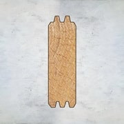 Брус профилированный 34x117(108)x4000 с зарезанными чашками (домокомплект)