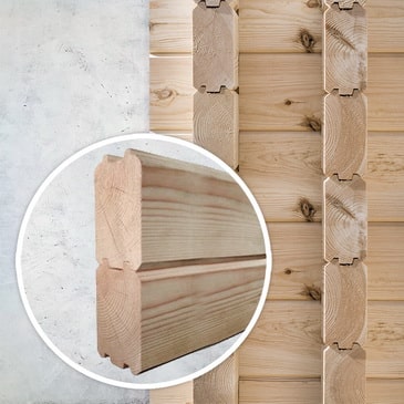 Брус профилированный 70x150(135)x6000