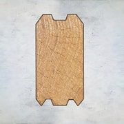 Брус профилированный 70x150(135)x6000 с зарезанными чашками (домокомплект)