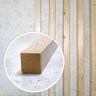 Брусок 1-2 сорт 20x20x2000 строганый, тех.сушки