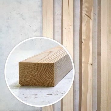 Брусок 1-2 сорт 50x70x3000 строганый, тех.сушки