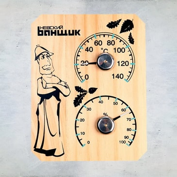 Термометр-гигрометр для бани и сауны "Банщик"