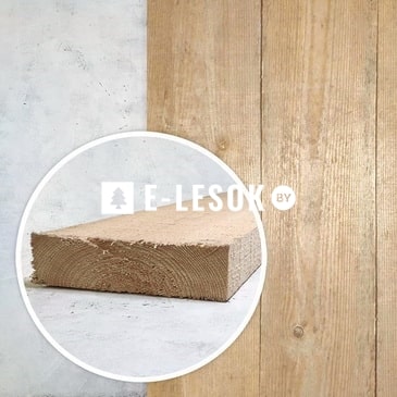 Доска обрезная В 50x200x6000 естественной влажности