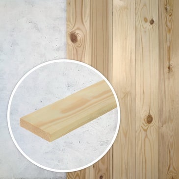 Доска строганая AB 18x95x5000 тех.сушки