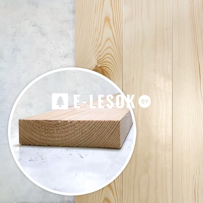 Доска строганая 1-2 сорт 25x100x3000 тех.сушки