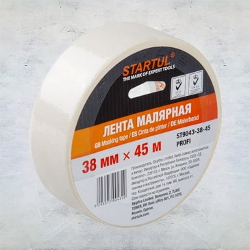 Лента малярная 38ммх45м STARTUL PROFI белая