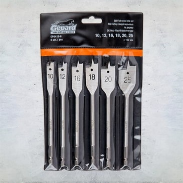 Набор сверл перьевых по дереву 6 шт. GEPARD