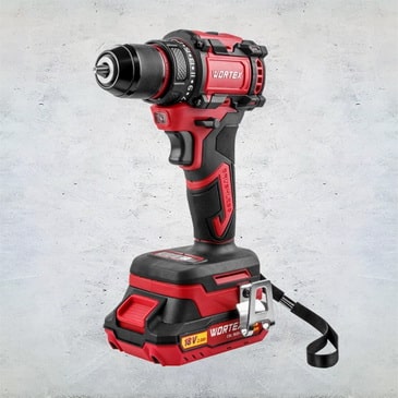 Дрель-шуруповерт аккум. WORTEX BD 2025 DLi в чемодане ALL1 XLT БЕСЩЕТ, 18 В, 50 Н*м, 2х2 А*ч, БЗП 10 мм