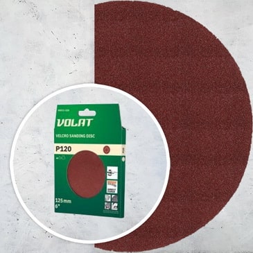 Шлифлист 125мм круг Р120 д/дерева ВОЛАТ