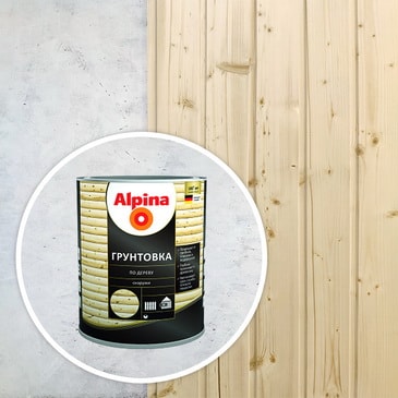 Грунтовка по дереву Alpina, бесцветная, 10 л