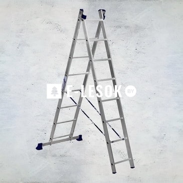 Лестница 2-секционная универсальная ALUM алюмин. 2х8