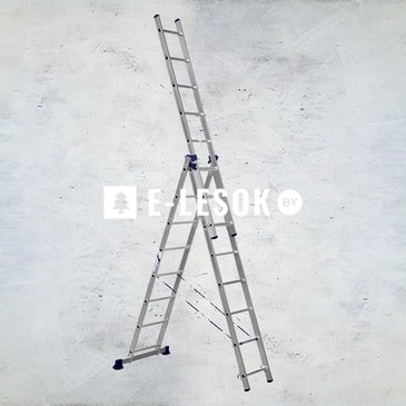 Лестница 3-секционная универсальная ALUM алюмин. 3х8