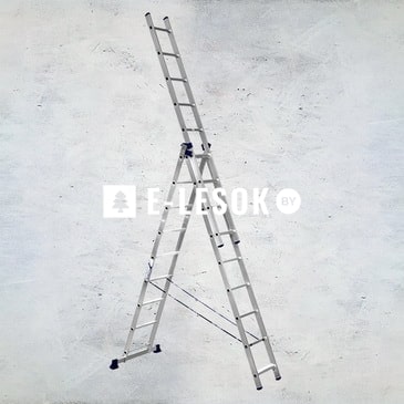 Лестница 3-секционная универсальная ALUM алюмин. 3х9