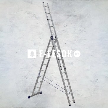 Лестница 3-секционная универсальная ALUM алюмин. 3х10