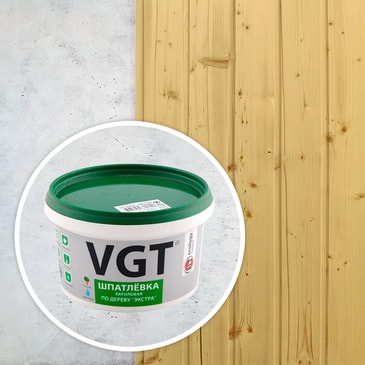 Акриловая шпатлевка по дереву VGT Экстра, сосна, 0,3 кг