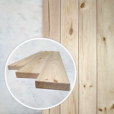 Террасная доска, хвойных пород АВ 27x120x5750
