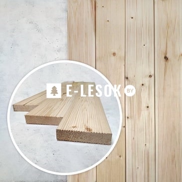 Террасная доска, хвойных пород АВ 27x115x3000