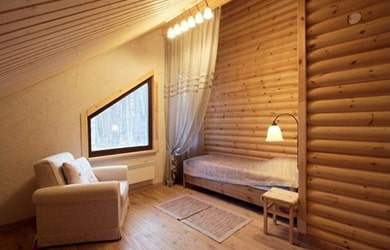 Блок-хаус в интерьере