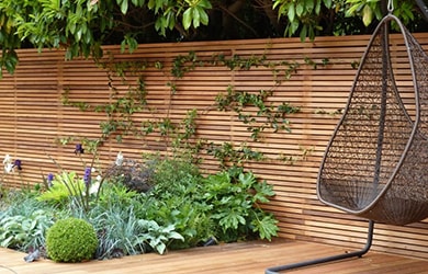 Забор из бруска