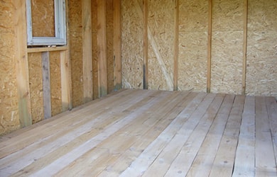 Черновой пол из обрезной доски