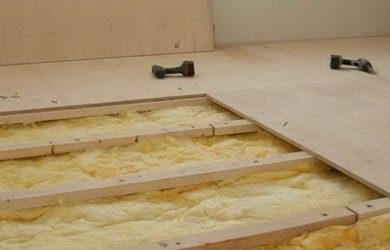 Черновой пол из фанеры