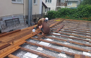 Лаги для настила террасной доски