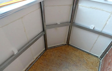 Утепление балкона