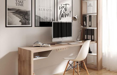 Рабочее место из мебельного щита