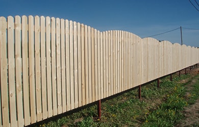 Выпуклый забор