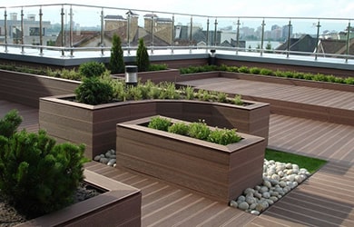 Отделка клумб